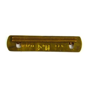 WW1 Brass Wound Stripe No. 4 on Backing Plate