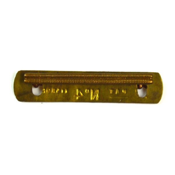 WW1 Brass Wound Stripe No. 4 on Backing Plate