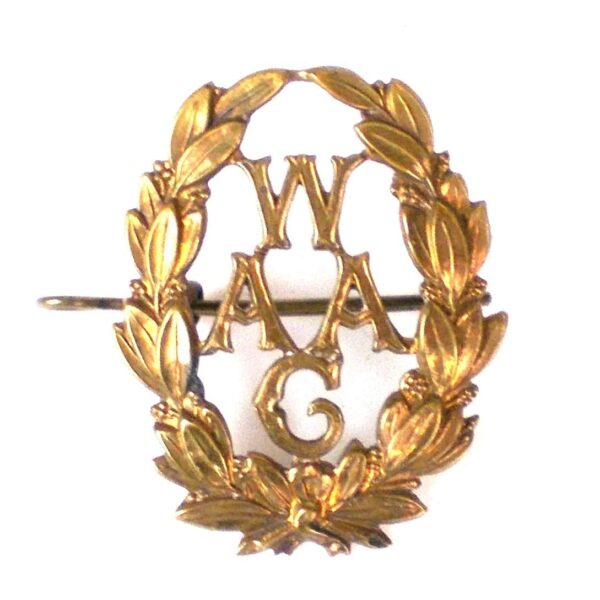 Women's Auxiliary Army Corps Cap Badge with Numbered Plaque