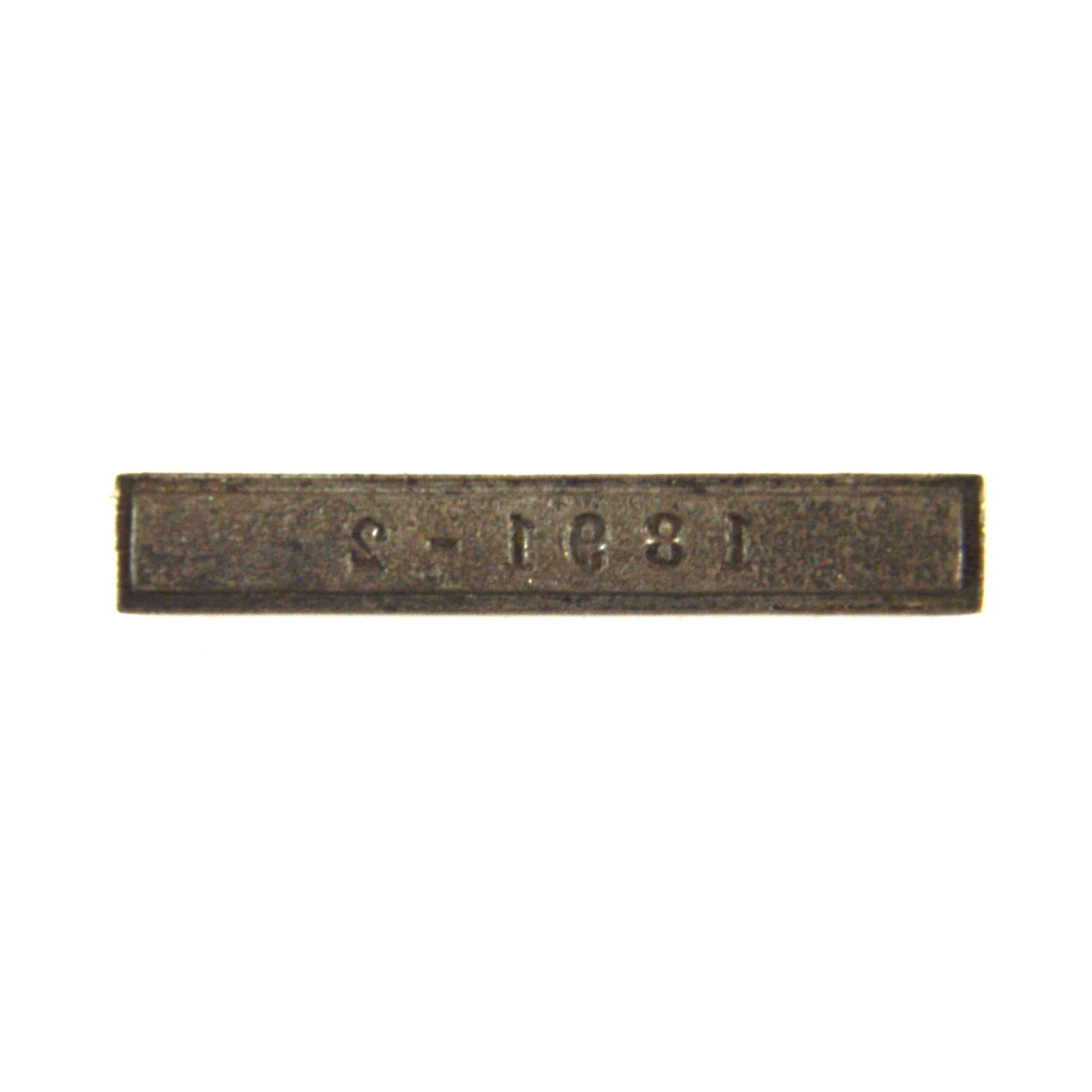 1891-2 Clasp Face - Contemporary Tailor's Copy for the East and West Africa Medal - Image 2