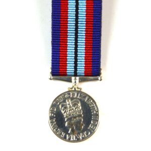 New Zealand Armed Forces Award Medal, ERII, Miniature