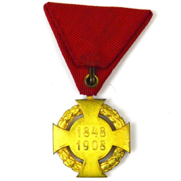 Austria-Hungary Jubilee Cross 1848-1908, Civilian - Image 2