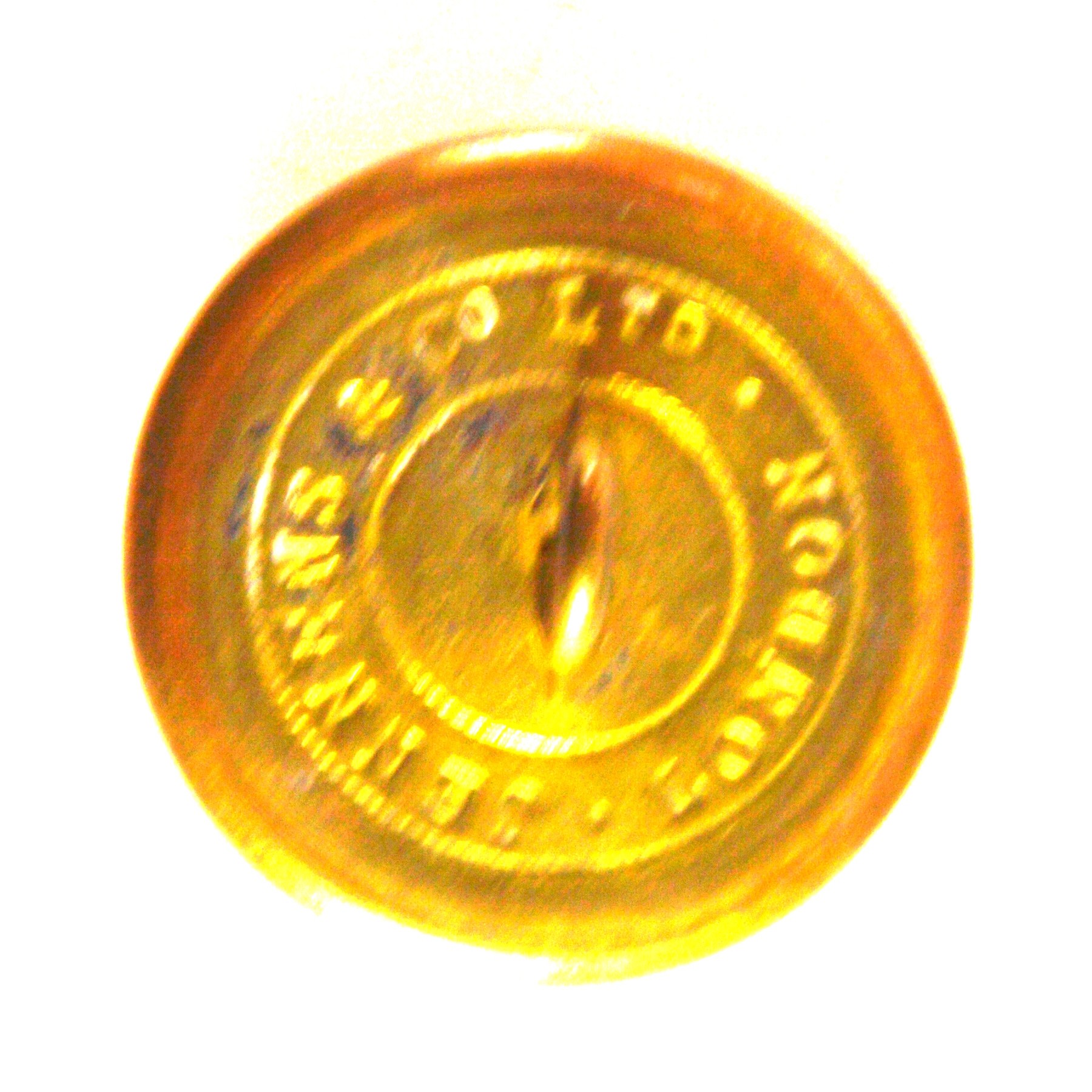 1st Life Guards Officer Button (King's Crown, 1901-1922 Pattern) - 27mm - Image 2