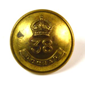 38th Dogras (1901-1922 Pattern) Officer's Button (25mm)