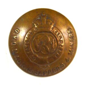 Queen Victoria's Own Madras Sappers and Miners Brass Button (1923-1932 Pattern) - 25mm