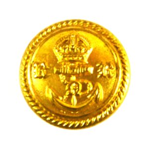 Royal Naval Reserve (RNR) Gilt Officer's Button, King's Crown - 17mm
