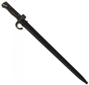 French M1892 Mannlicher-Berthier Artillery Carbine Bayonet in scabbard.