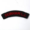 Durham Light Infantry Embroided Cloth Shoulder Title