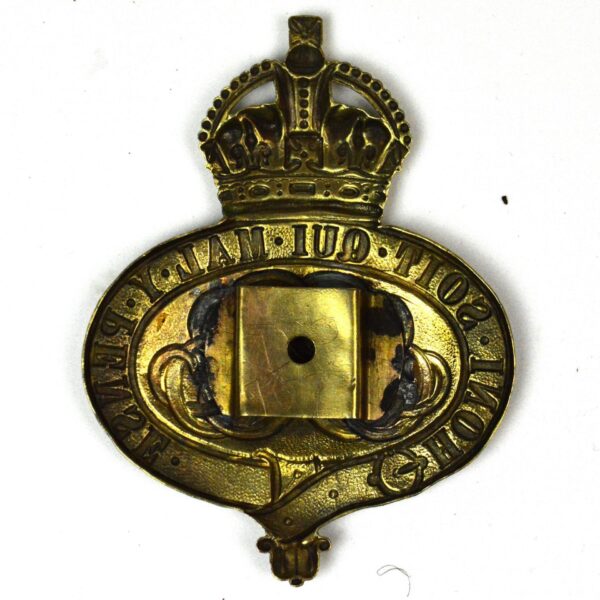 Original Grenadier Guards Valise Badge, GRV, Gilding Metal - Image 2