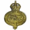 Original Grenadier Guards Valise Badge, GRVI, Gilding Metal