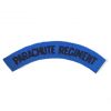 Parachute Regiment Embroidered Shoulder Title, Dark Blue on Light Blue
