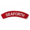 Seaforth Embroided Cloth Shoulder Title