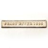 BRASS RIVER 1895 medal clasp Silver, face only.