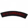 No.4 Commando Cloth Shoulder Title (Red on Navy Blue)