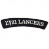 17/21 Lancers Cloth Shoulder Title