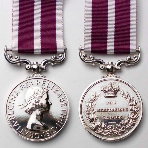 ARMY MERITORIOUS SERVICE MEDAL ERII Copy