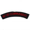 No.10 Commando, Embroided Shoulder Title, Red on Navy Blue