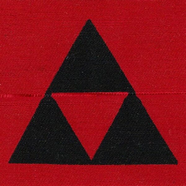 British Infantry 3RD DIVISION - Printed formation badge black on red
