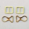 Picklhaube Chin Strap Mounts Only - Brass - Set of 4