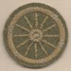 12 SPOKE WHEEL - WHEELWRIGHT embroidered wool worsted sleeve badge