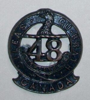 15th BATTALION C.E.F. DILEAS GU BRATH bz Collar pr