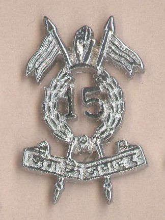 15th LANCERS - OR's cap badge