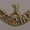 1st BRAHMANS cast brass shoulder title