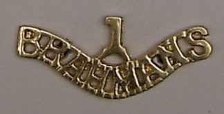 1st BRAHMANS cast brass shoulder title