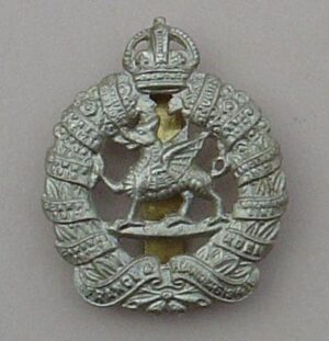 1st MONMOUTHSHIRE BATTALLION or's cap badge w/m