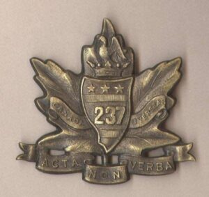 237 BN. C.E.F. silver green oxidised bronze finish