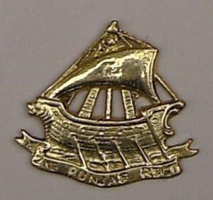 2nd PUNJAB REGIMENT cast brass cap badge