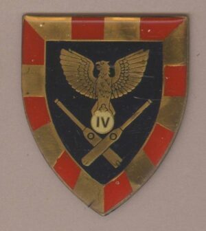 4 FIELD REGIMENT gold type S/F 3rd. issue