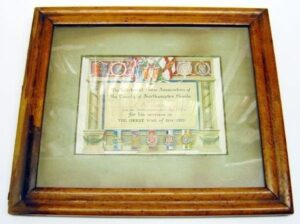 4th Bn. Northampton Reg. Discharge  Certificate