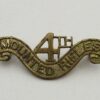 SOUTH AFRICA 4th MOUNTED RIFLES g/m shoulder title