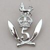 5 th GURKHA RIFLES (Frontier Force) O'R's nickel die-struck cap badge (re-strike)