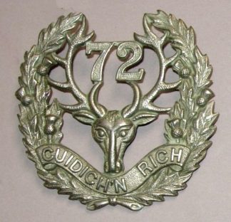 72nd INFANTRY BATTN. C.E.F. SEAFORTH HIGHLANDERS