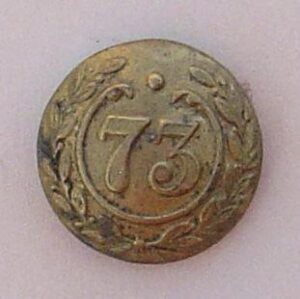 73rd NATIVE INFANTRY ORS 22mm brass button