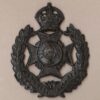8th BATTALION, WEST YORKSHIRE REGIMENT (LEEDS RIFLES) KC  or's Cap badge Blacked-Brass.