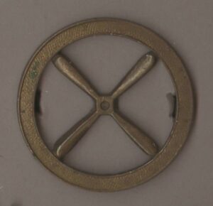 RAF APPRENTICE BADGE gilding metal two eyed shank fixg