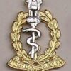 ARMY MEDICAL CORPS cast brass nickel plate bi/m