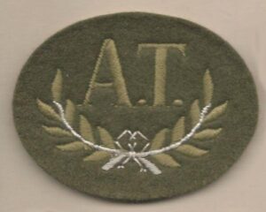 'A.T' ANTI  TANK embroidered wool worsted for 'Guards' service dress