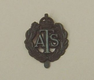 A.T.S. plastic cap badge