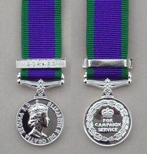British miniature Campaign Service medal 1962 clasp 'Borneo'