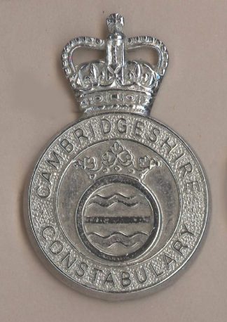 CAMBRIDGESHIRE CONSTABULARY QC Chrome c/b shield