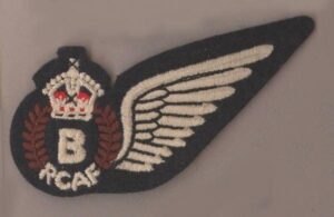 CANADIAN AIR BOMBER HALF WING BREVETTE machine emb