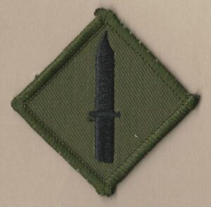 COMBAT INFANTRYMAN embroidered black on olive patc