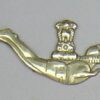 COMBAT SWIMMER cast brass breast badge
