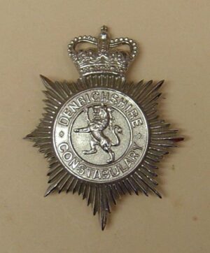 DENBIGHSHIRE CONSTABULARY QC Chrome lion centre