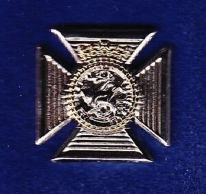 D of E R R lapel badge CAP BADGE enemal