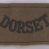 DORSET embroidered black on khaki